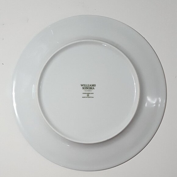 RARE Williams Sonoma New Garden Lattice Bunny Dinner Plate 10 1/2" NIB - Picture 2 of 2